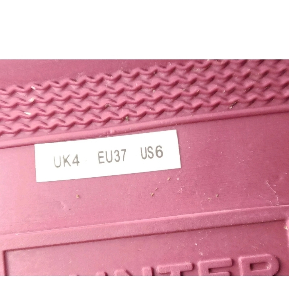 HUNTER Original Waterproof Chelsea Rain Boot Women's Size 6 Burgundy Retail $155 - Picture 8 of 8